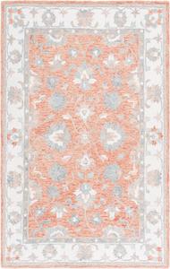 SAFAVIEH Heritage Collection ковер-дорожка 69 x 244 см,, Rust & Ivory, ручной работы из шерсти, идеально для гостиной, коридора, прихожей, входа, спальни (HG125P)