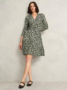 Платье Petite Elosie из джерси с абстрактным принтом Hobbs, Navy/Multi