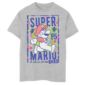 Футболка Nintendo Super Mario Bros 85 с портретом в стиле ретро для мальчиков 8–20 лет Licensed Character