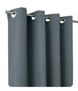 Штора антрацит с рюшами на ленте 140х145 см плотная бархатная мягкая непрозрачная штора Haus und Deko, серый