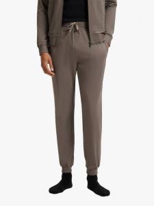 Брюки BOSS для отдыха с вышитым логотипом из стрейч-хлопка HUGO BOSS, Medium Brown