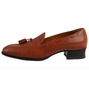 Loro Piana Серж Тасс повседневные туфли из телячьей кожи 3.5 см женские умбра