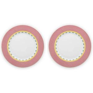 Тарелка PIP Studio La Majorelle II (2 шт), 22x22x22 см, розовый