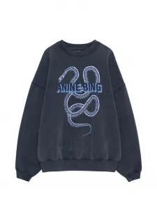 Толстовка с принтом ANINE BING, серый