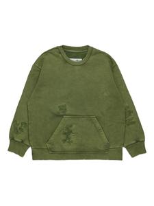 MM6 Maison Margiela Kids хлопковая толстовка, зеленый