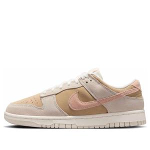 Кроссовки dunk low suede Nike, коричневый