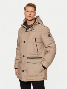 Пуховик стандартного кроя Bugatti, бежевый