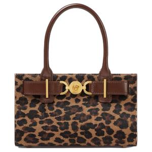 Versace Женская сумка на одно плечо Medusa '95 из телячьей кожи с леопардовым принтом