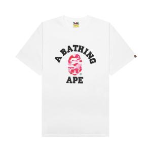 Камуфляжная футболка BAPE ABC Белый/Розовый