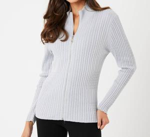 Плетеная куртка на молнии в сланцевом цвете french kyss, цвет slate