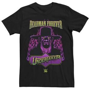 Футболка Big & Tall WWE The Undertaker Deadman Forever Scary Graphic Licensed Character, черный