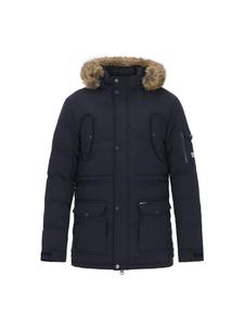 Мужское пальто темно-синего цвета MO