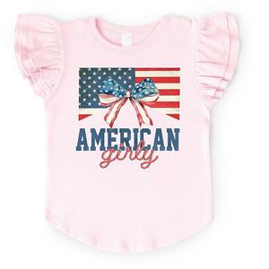 Футболка American girly flag coquette с рукавами-крылышками The Juniper Shop, Ballerina