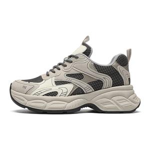 Кроссовки женские низкие Chunky Moon Shadow с амортизацией, устойчивые к истиранию и дышащие, увеличивающие рост ZHR, серый[breathable version]-consider 1 size up