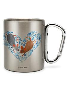 Серебряная кружка с рисунком в виде мышиного сердца (не скажешь) Mr. & Mrs. Panda