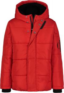 Плотная куртка Calvin Klein для мальчиков с капюшоном и флисовой подкладкой, Monologo Racing Red
