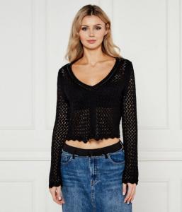 Блузка пламя Cropped fit Desigual, черный