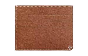 Кожаный картхолдер Evercolor Женский 37 Золотой Золотисто-коричневый HERMES