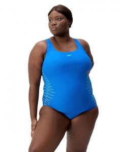 Корректирующий купальник Speedo Eco Enduraflex Placement Medalist +size, синий