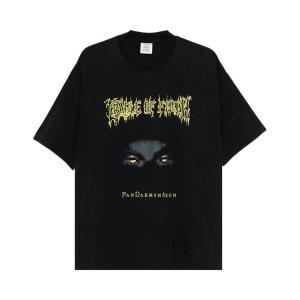 Футболка Vetements Graphic Oversized T-Shirt, Washed Black