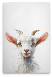 Картина на холсте A.S. Création Baby Billy Goat цвет weissbeigerosa