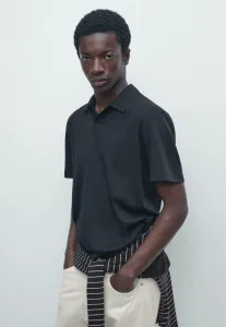 Рубашка-Поло с коротким рукавом Massimo Dutti, Dark Blue