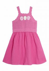 Повседневное платье JoJo Maman Bébé, фуксия