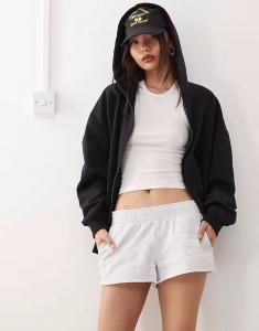 COLLUSION микро-шорты-джоггеры серого меланжевого цвета