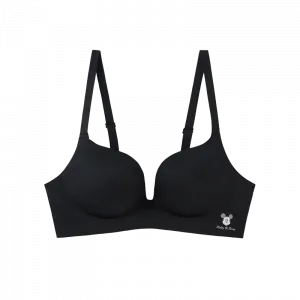 Бюстгальтер и трусы подарочный набор для женщин Disney, черный