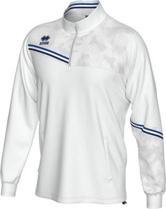 Мужская толстовка ERREA ELIAS с застежкой-молнией до середины груди, боковыми карманами и вельветовыми штанинами. Оригинальная, белый/синий/темно-синий