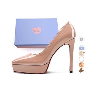 Xingdiman Тонкие каблуки на шпильке 12 см женские - нюд 12 см [подарочный набор] + подарок, цвет Nude 12CM[Gift Box Set]+Giveaway