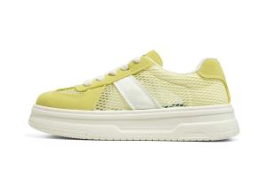 Легкие и дышащие низкие кроссовки для скейтбординга для женщин RENBEN, Lemon