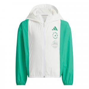 Adidas Куртка White/Light Lawn Green для детей 3-7 лет