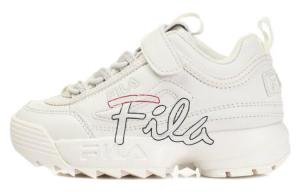 Fila Kids Спортивные повседневные низкие кеды Disruptor с противоскользящим и износостойким покрытием, цвет экрю, детские