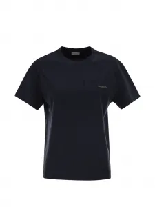 Футболка с круглым вырезом и нагрудным карманом Brunello Cucinelli, синий