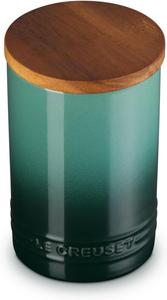 Солонка и контейнер для хранения Le CreusetSignature с деревянной крышкой, 750 мл, цвет «Артишок»