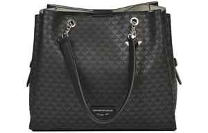 Кожаная женская сумка черного цвета EMPORIO ARMANI, Set (Bag+Dust Bag)