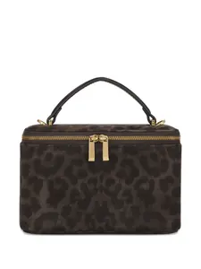 Мини-сумка с леопардовым принтом Potamy, коричневый