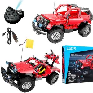 Рамиз, блоки Cada Technic, управляемый автомобиль Jeep, 2в1 RAMIZ