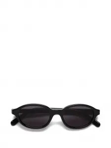 Солнцезащитные очки в овальной оправе MM6 Maison Margiela, черный
