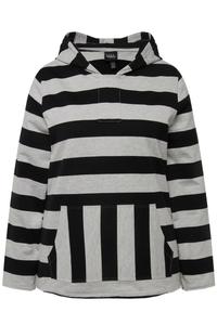 Толстовка с капюшоном Ulla Popken Sweatshirt, цвет grey/black