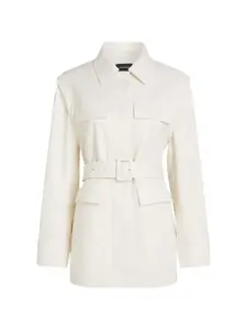 Твиловый тренч с поясом Karl Lagerfeld, бежевый