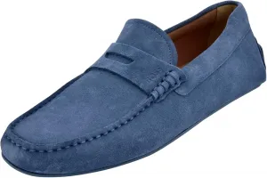 Мужские лоферы BOSS Noel из замши, синий