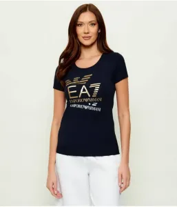 Футболка slim fit Ea7, темно-синий