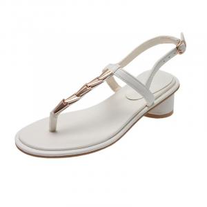 Alxnan Женские сандалии на одной застежке Box бежевые, цвет Beige