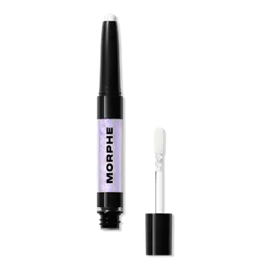 Кремово-жидкие тени-карандаш с двойным финишем Mixed Signals Morphe, Into It/Over It (icy blue & opalescent lilac duochrome/matte white)