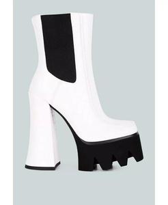 Ботинки челси Bounty на высокой платформе London Rag, белый