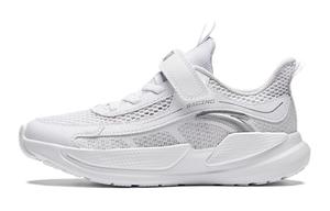 Амортизирующие устойчивые к истиранию дышащие низкие детские беговые кроссовки Antakids, Anta белый/туманно-серый