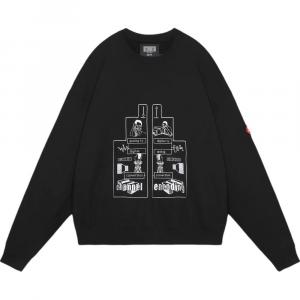 Cav Empt Футболка худи мужская черная FW24