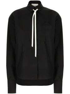 Рубашка из левкаса Sportmax, черный